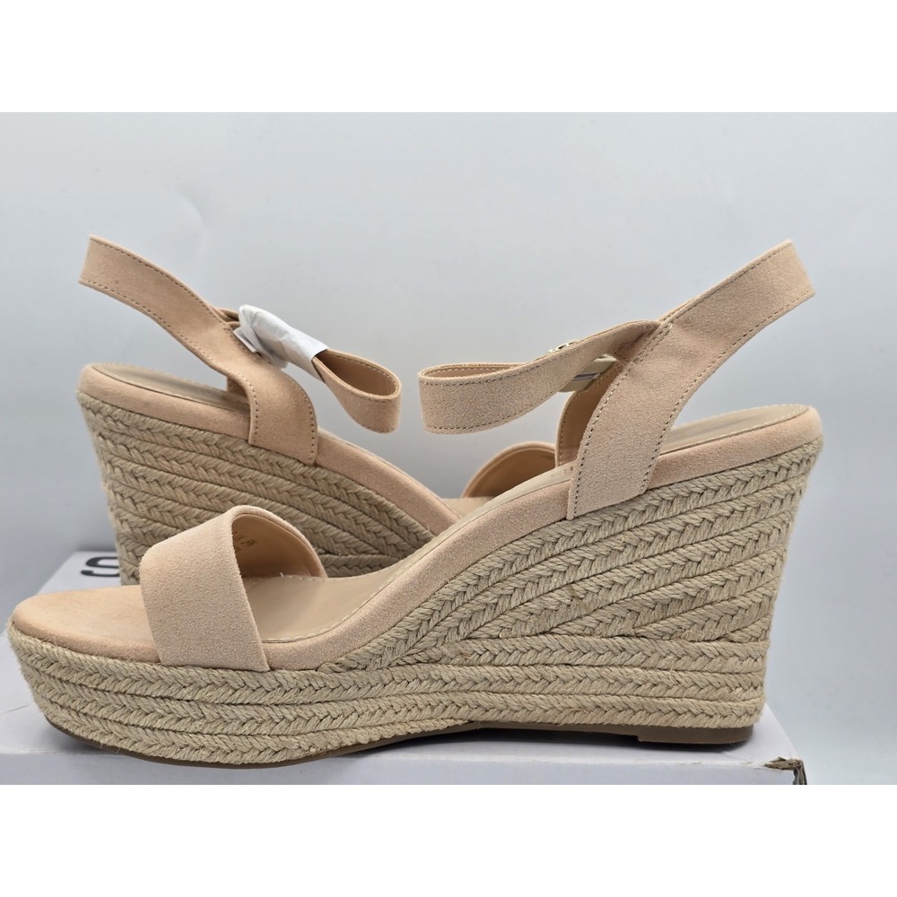 NIB Dream Pairs Women's Platform Wedge Sandal‎ - Color All Nude - Size 10 - Picture 8 of 12